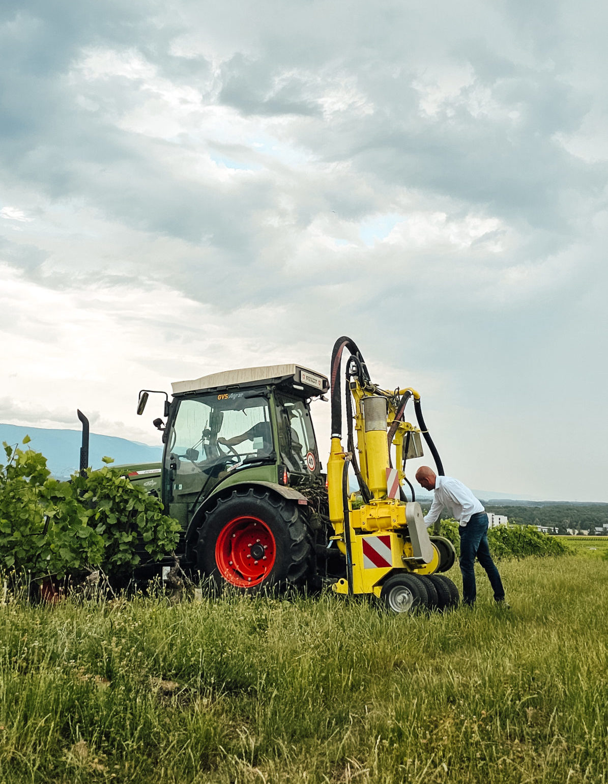 Lionel Dugerdil à la vigne