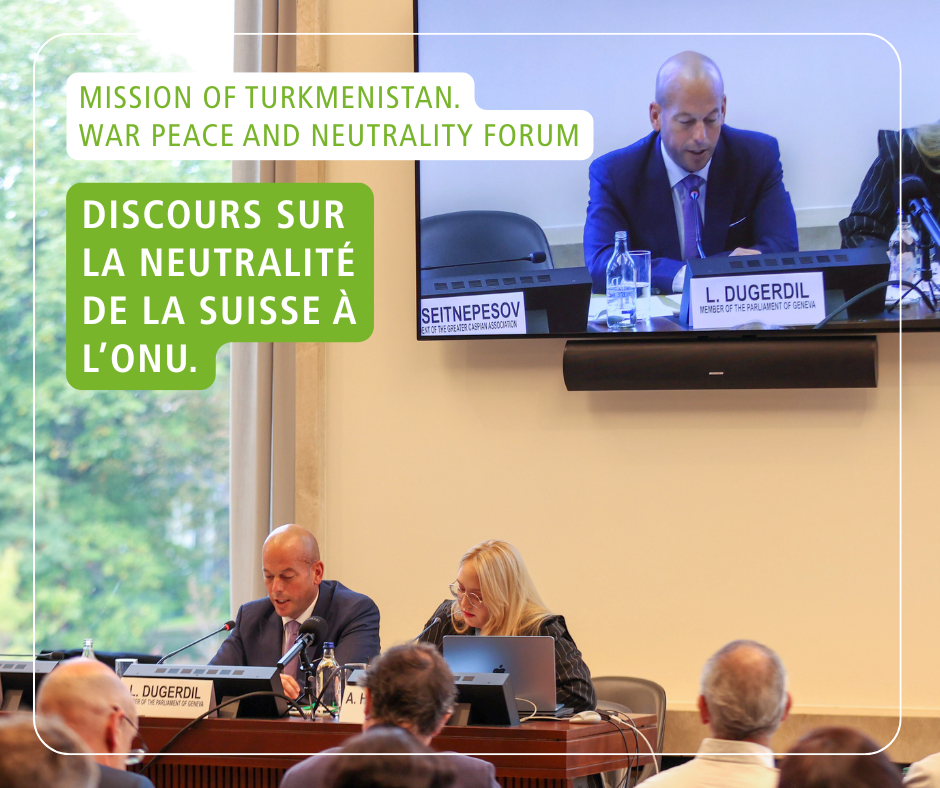 Intervention à l'ONU à la conférence War Peace and Neutrality Forum